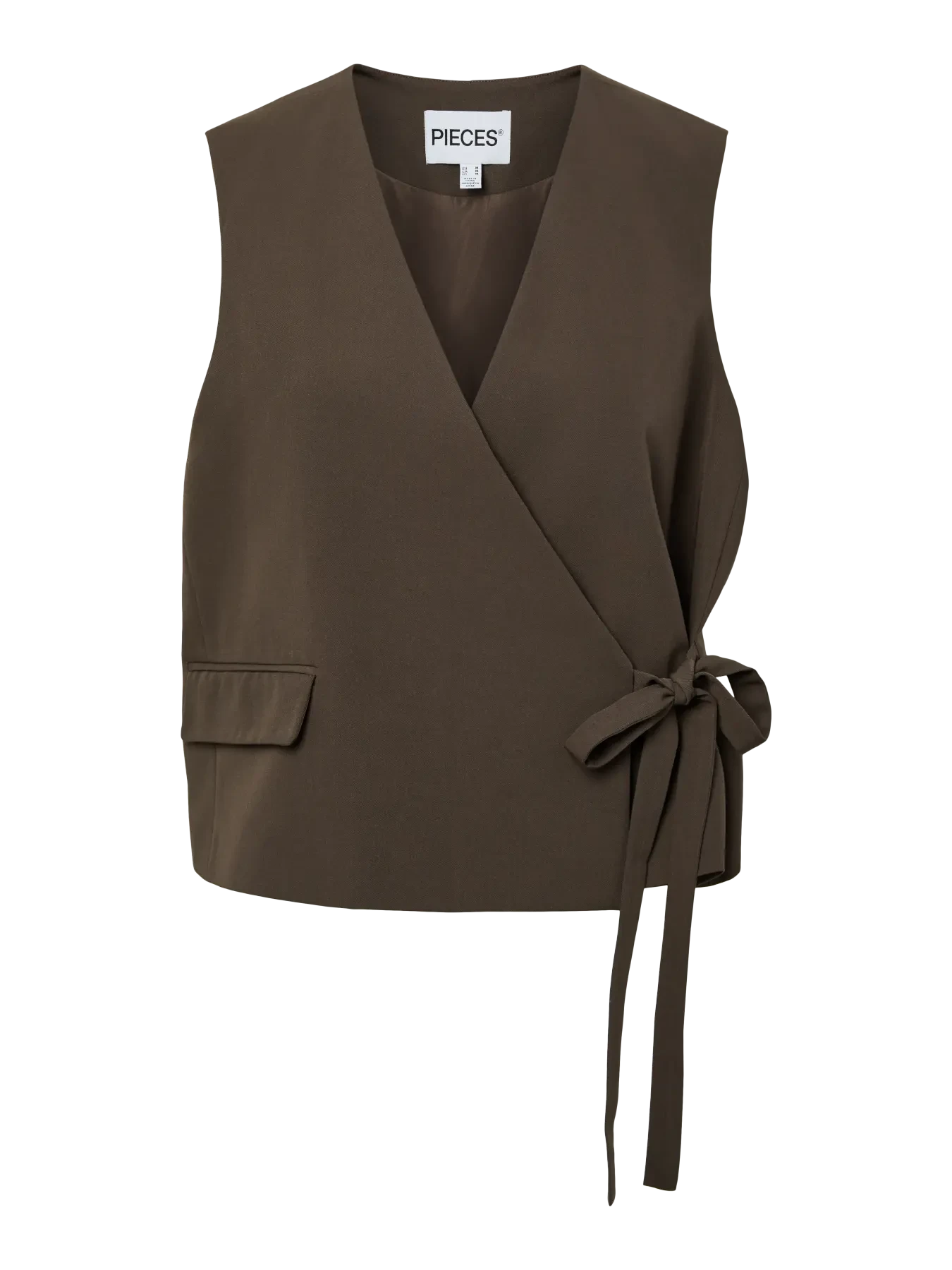 Pieces Vest - Emy Tailored - Turkish Coffee