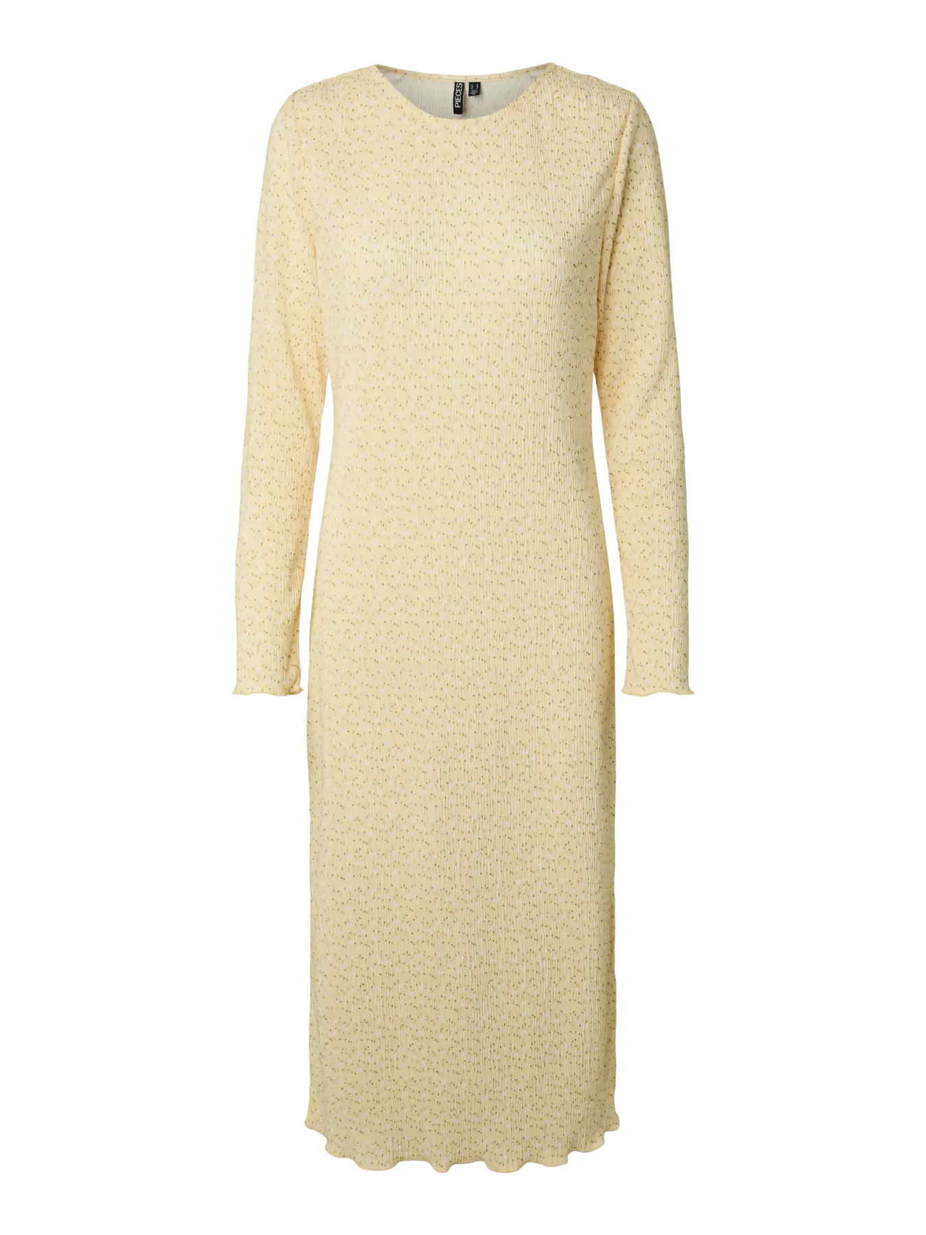 Pieces Kjole - Flora Midi - French Vanilla FLOWER