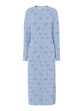 Pieces Kjole - Flora Midi - BLUE FLOWERS