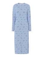 Pieces Kjole - Flora Midi - BLUE FLOWERS