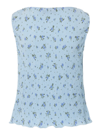 Pieces Top - Flora SL Tank top - Cashmere Blue Flowers