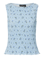Pieces Top - Flora SL Tank top - Cashmere Blue Flowers