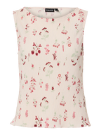 Pieces Top - Flora SL Tank top - Petal Pink Flowers