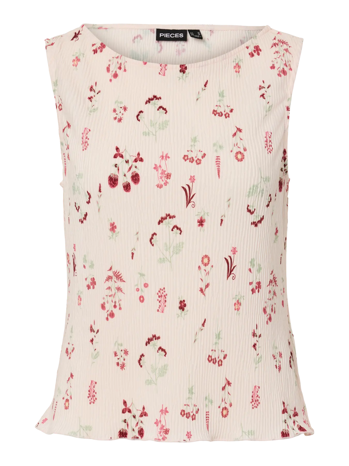 Pieces Top - Flora SL Tank top - Petal Pink Flowers