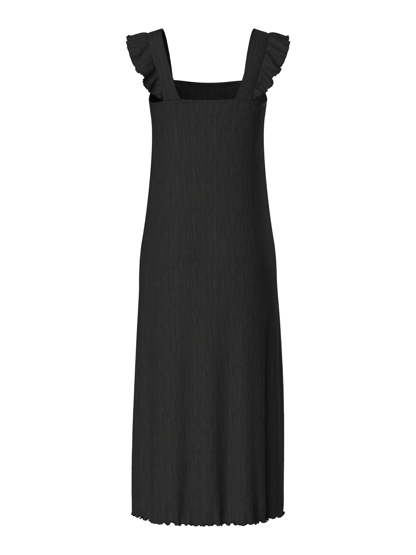 Pieces Kjole - Flora Strap Flounce - Black