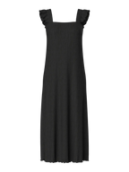 Pieces Kjole - Flora Strap Flounce - Black