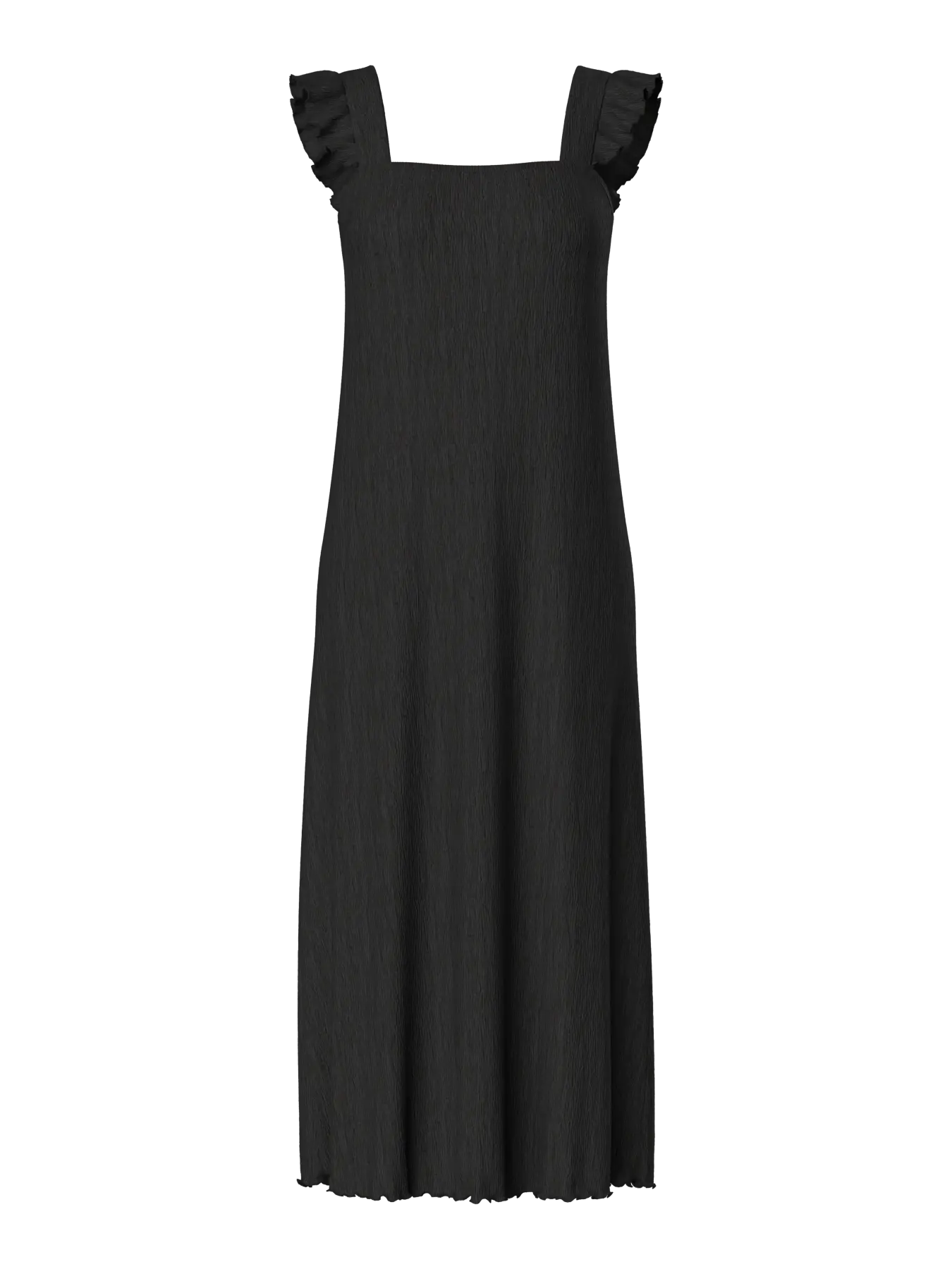 Pieces Kjole - Flora Strap Flounce - Black