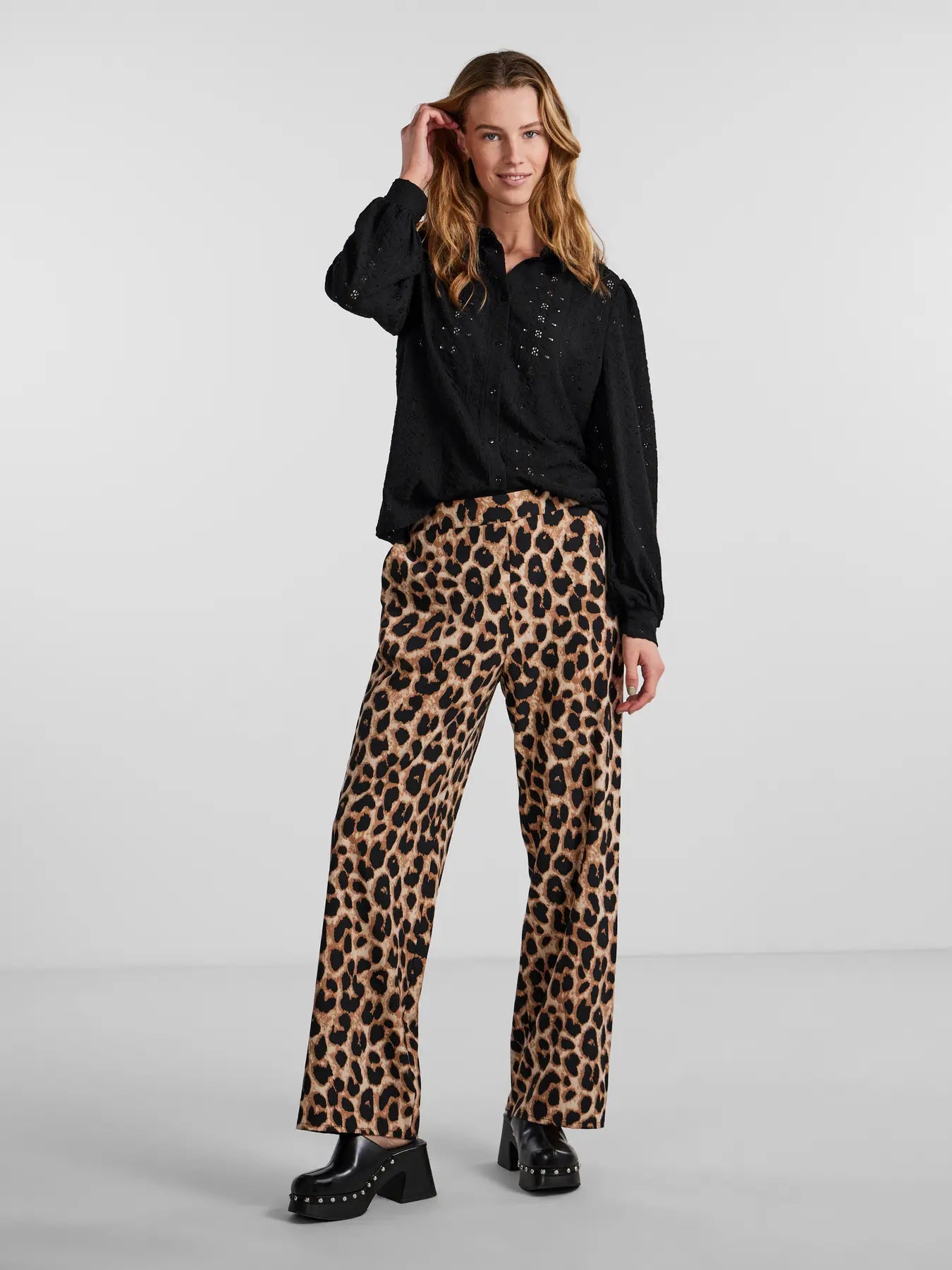 Pieces Bukser - Gurla - Leopard