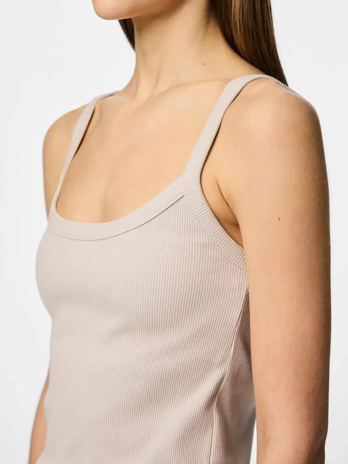 Pieces Top - May Strap - Beige