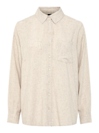 Pieces Skjorte - Pia - Beige