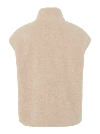 Pieces Vest - Teddy - Creme