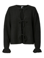 Pieces Cardigan - Sally Rev Frill - Black