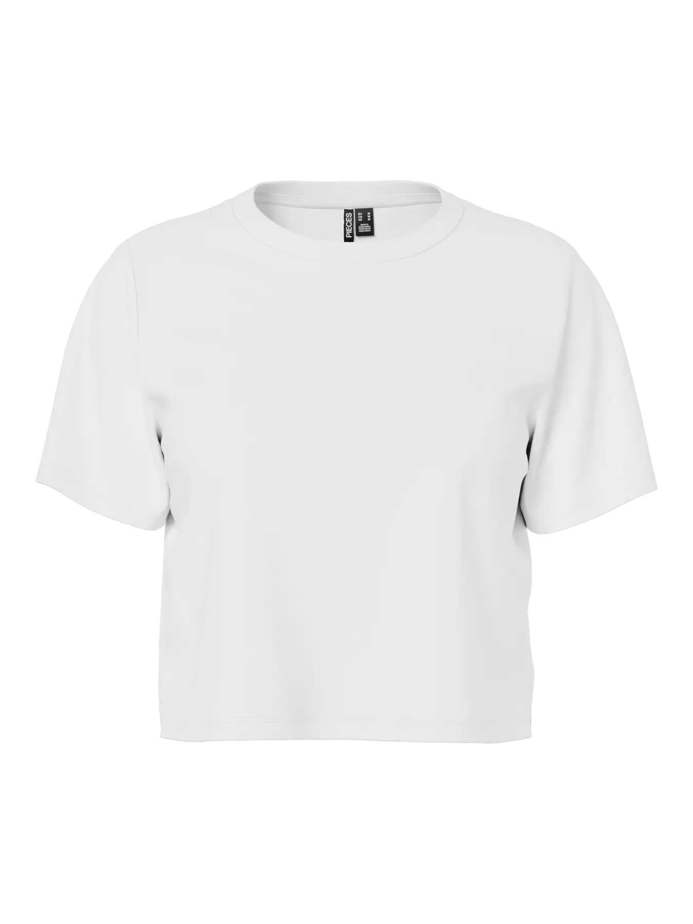 Pieces t-shirt - Sara short - Bright White