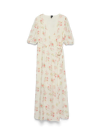 Vero Moda Kjole - Bella V-Neck - Birch Pink Bella Flower