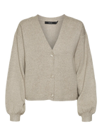 Vero Moda Cardigan - Gold Button - Beige
