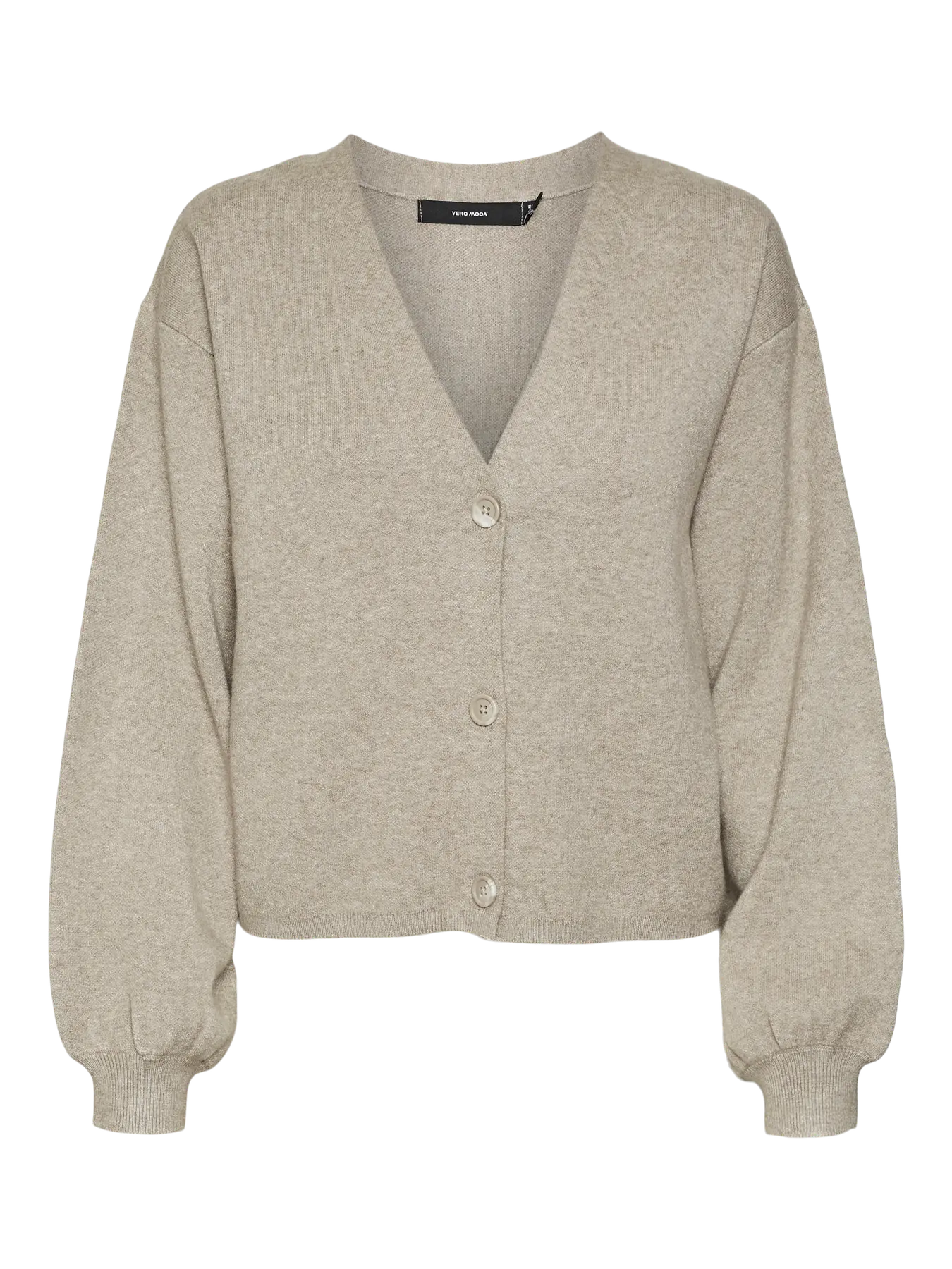 Vero Moda Cardigan - Gold Button - Beige