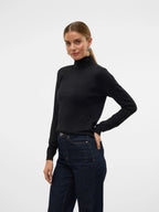 Vero Moda Strik - Iris Rollneck - Black