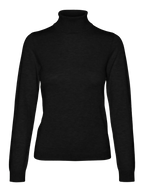Vero Moda Strik - Iris Rollneck - Black
