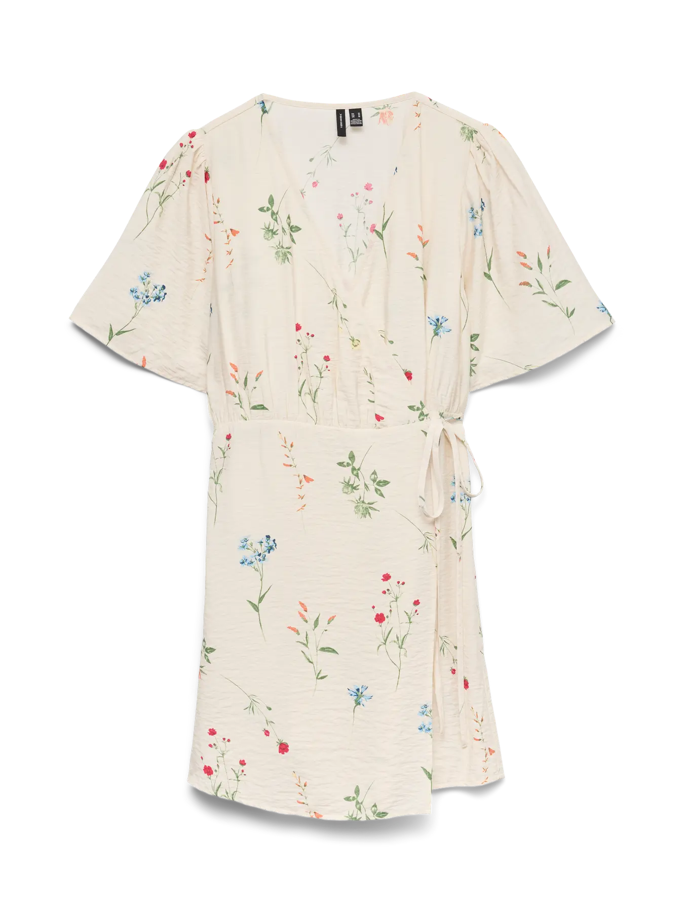 Vero Moda Kjole - Josie Wrap -  Creme/Flowers