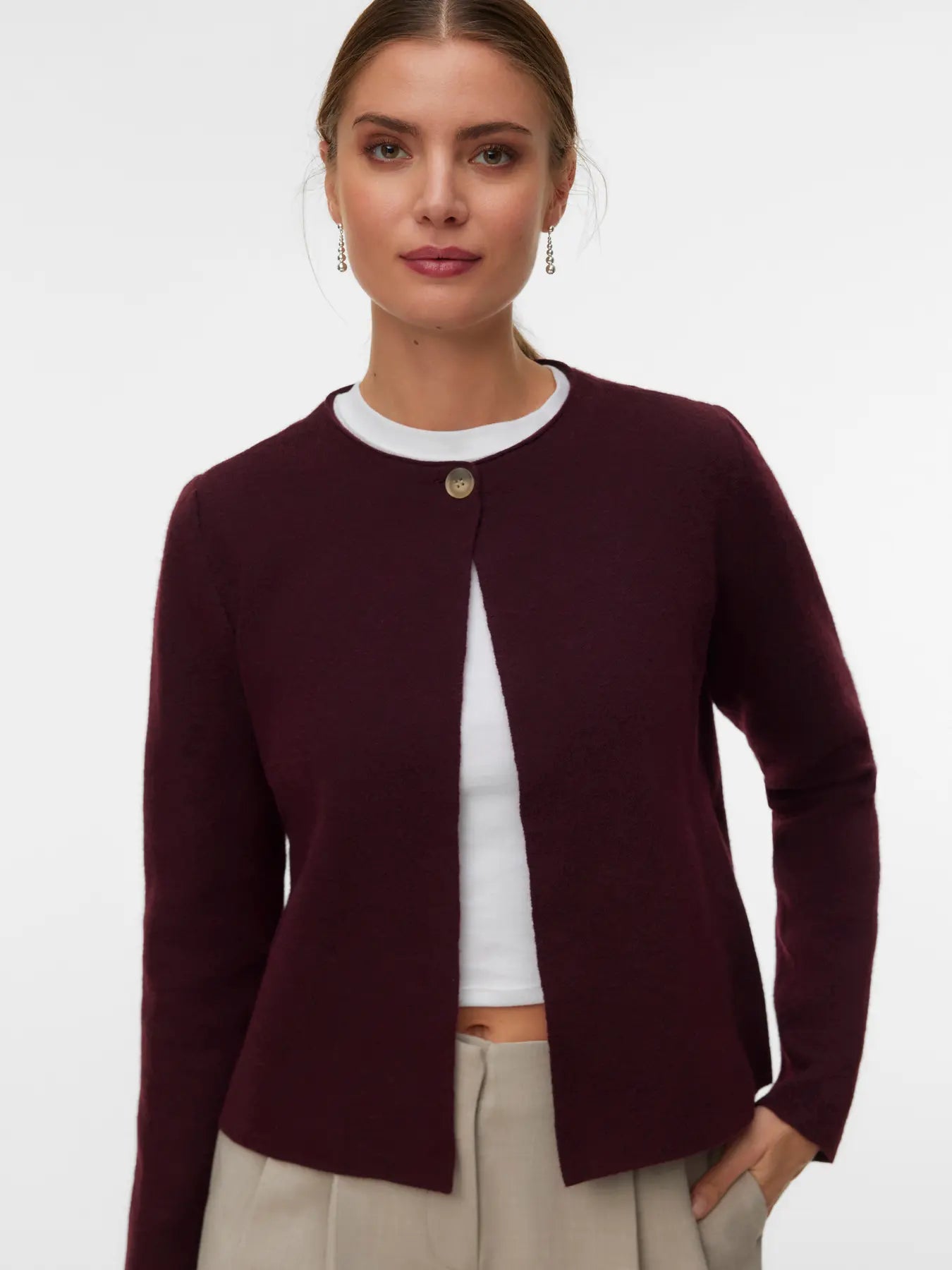 Vero Moda Cardigan - Marina - Bordeaux