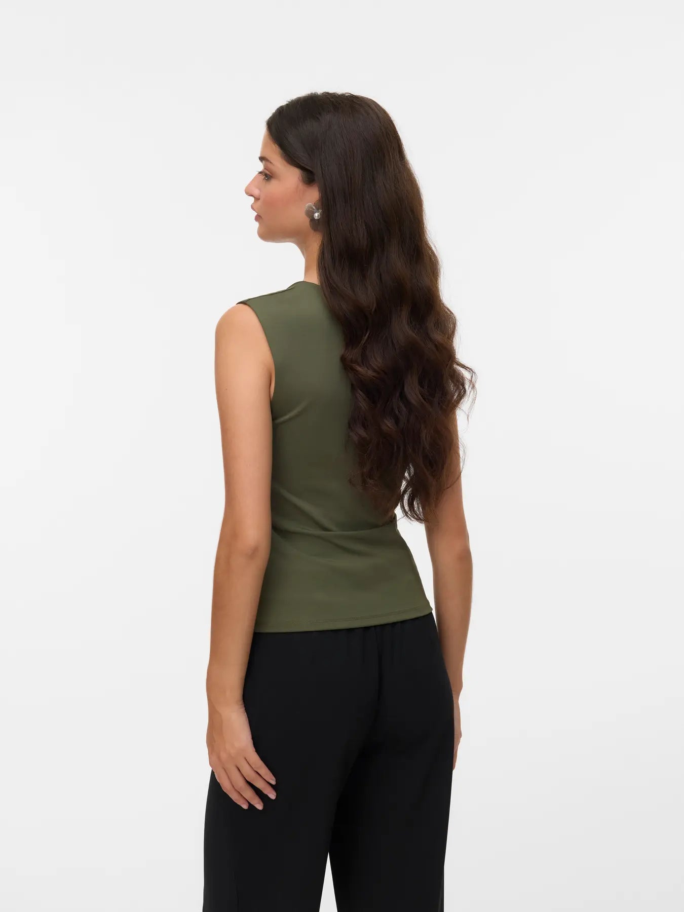 Vero Moda Top - Million Square - Green