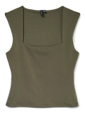 Vero Moda Top - Million Square - Green