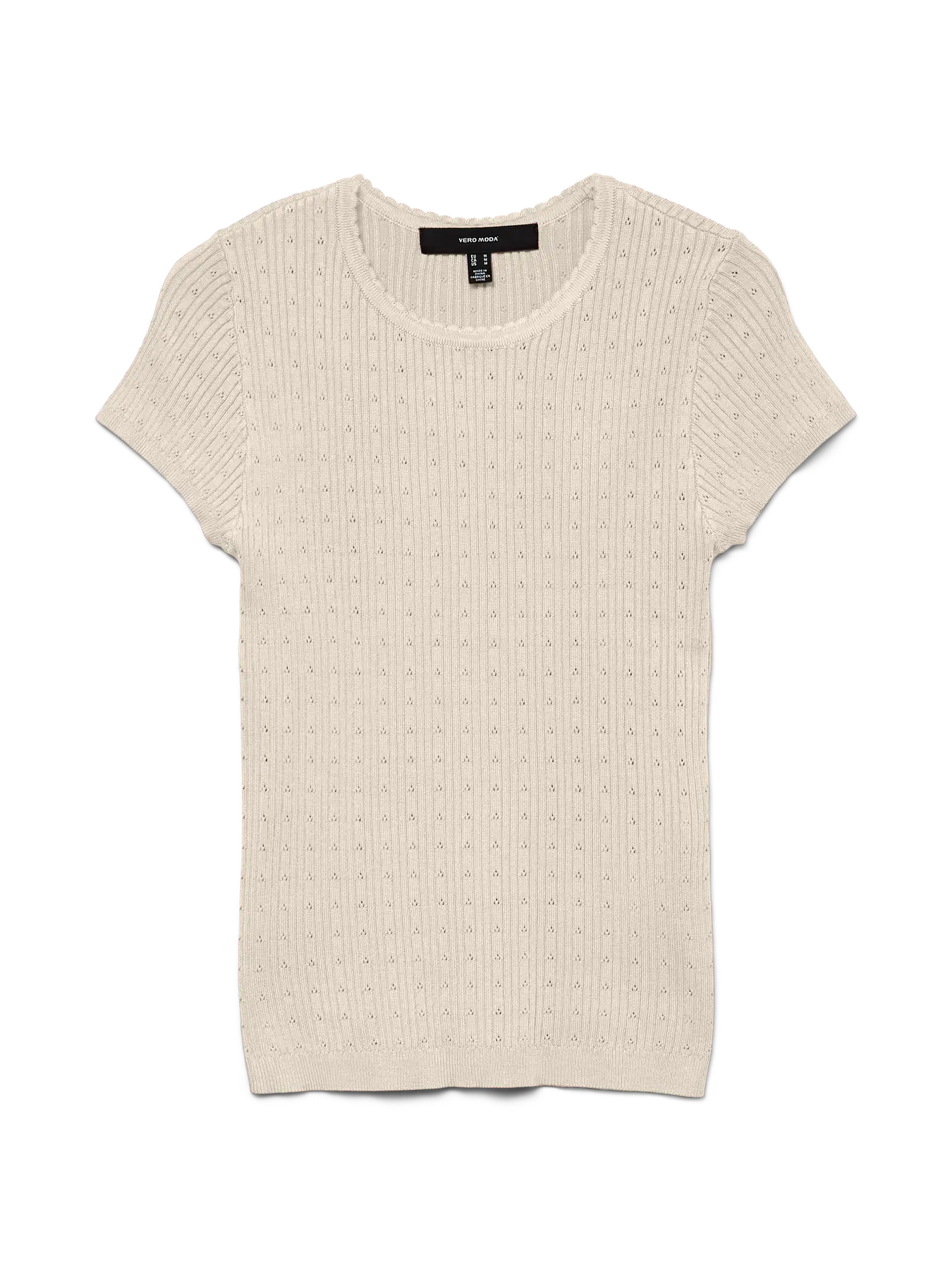 Vero Moda T-shirt - Silje - Creme