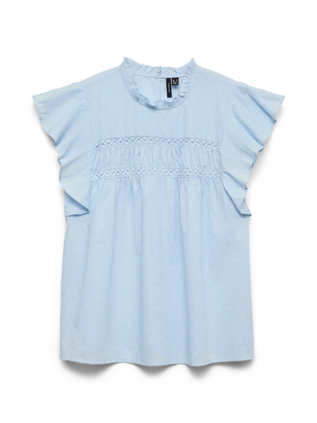 Vero Moda Top - Trine Lace - Cashmere Blue