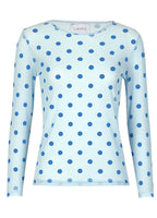 Liberte Bluse - Mesh - Lightblue Blue Dot