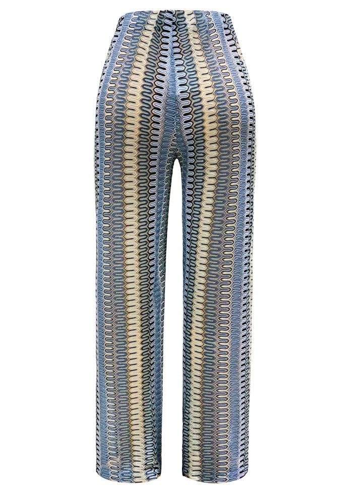 Liberte Bukser - Croc Pants - Blue Creme Stribe