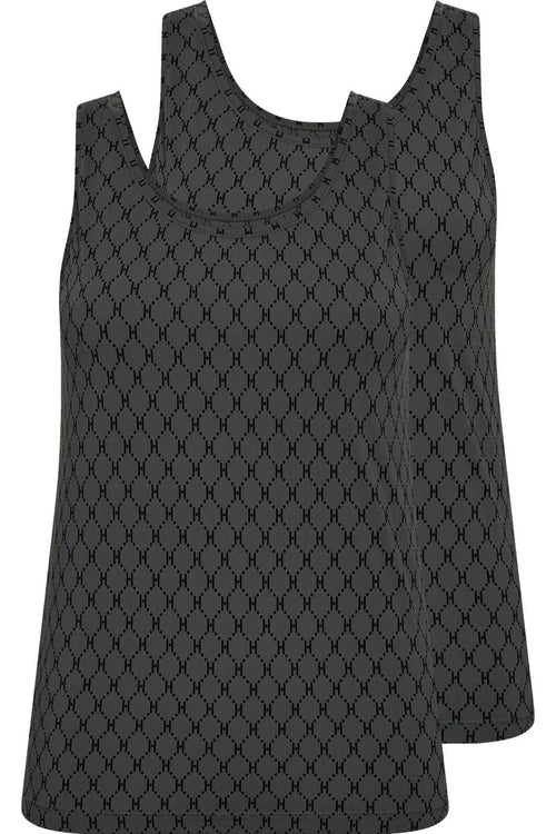 Hype The Detail Singlet Top - 2-pak H-Logo - Grey/Black