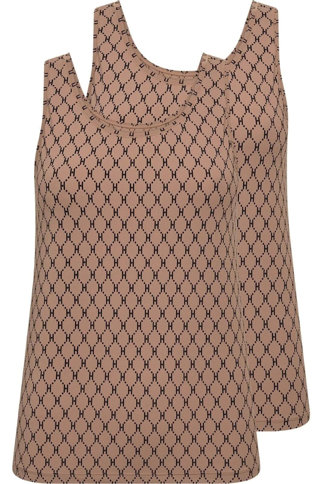 Hype The Detail Singlet Top - 2-pak H-Logo - Nude/Black