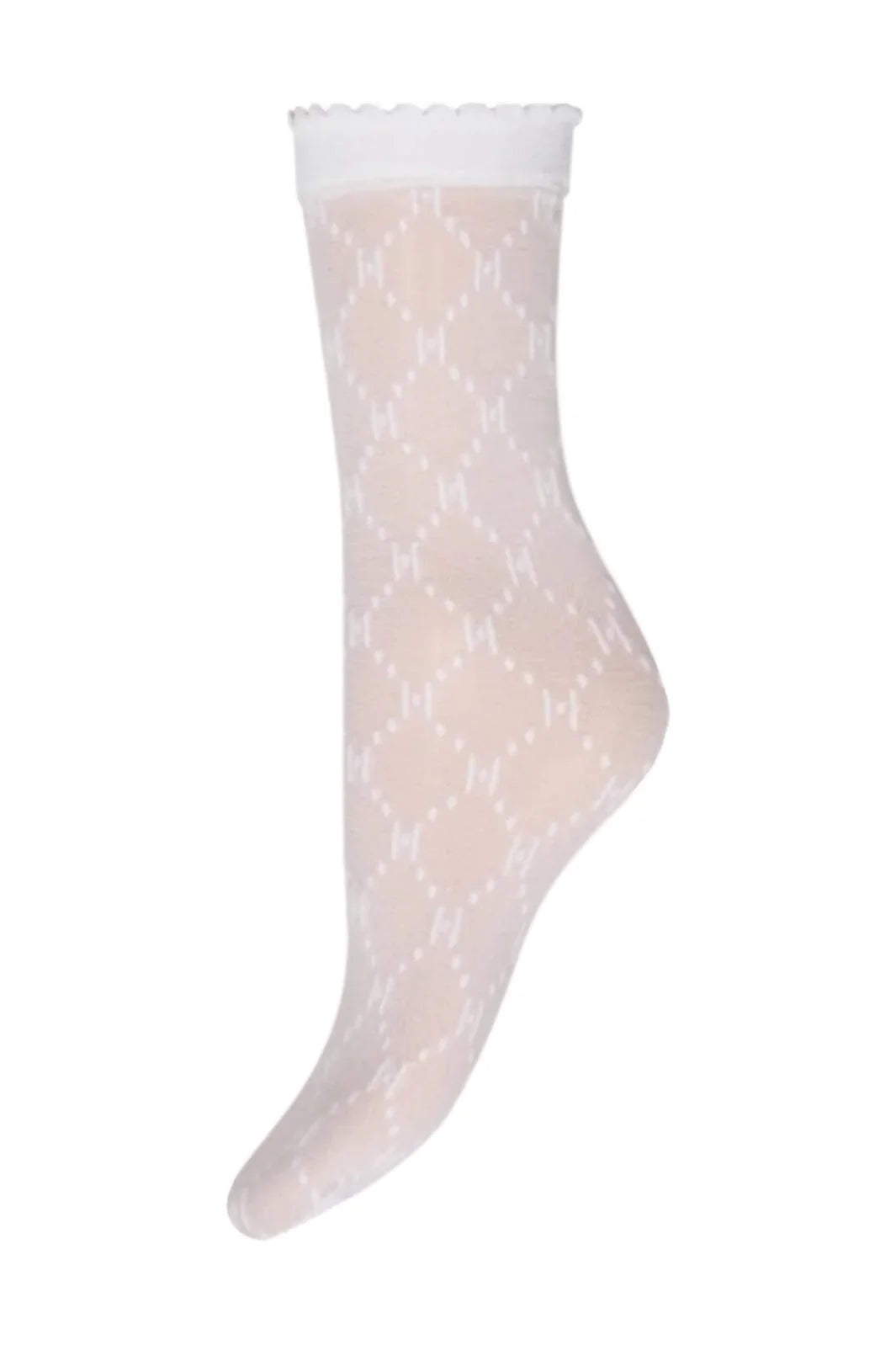 Hype The Detail Strømper - H-Logo - Hvid