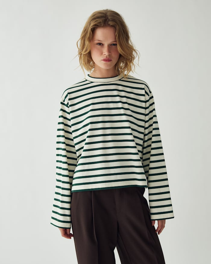 Noella Bluse - N-Maple - Eton Stripe