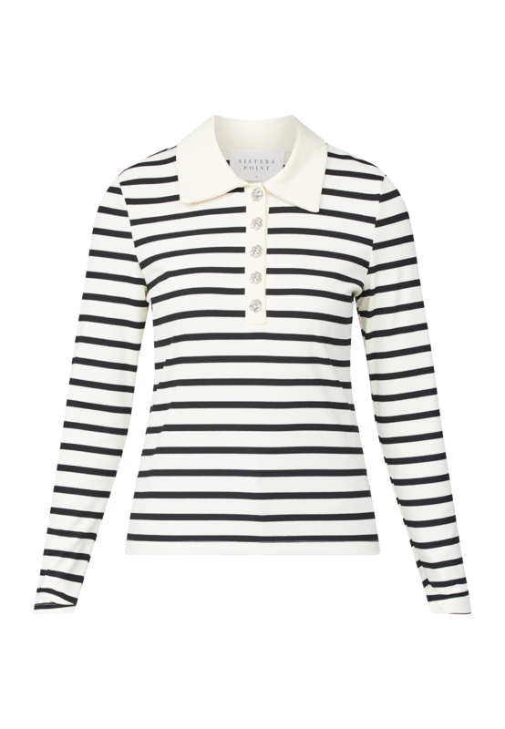 Sisters Point Bluse - Vepi-polo - Black/White