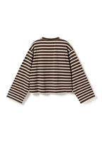Noella Bluse - N-Maple - Eton Brown Ivory Stripe