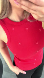 Vero Moda Top - Naja - Poinsettia Butterfly