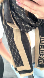 Hype The Detail Tørklæde - Logo - Brown