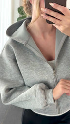 Pieces Hoodie - Bucuba - Grey