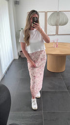 Pieces Nederdel - Flora HW ankel - Petal Pink Flowers