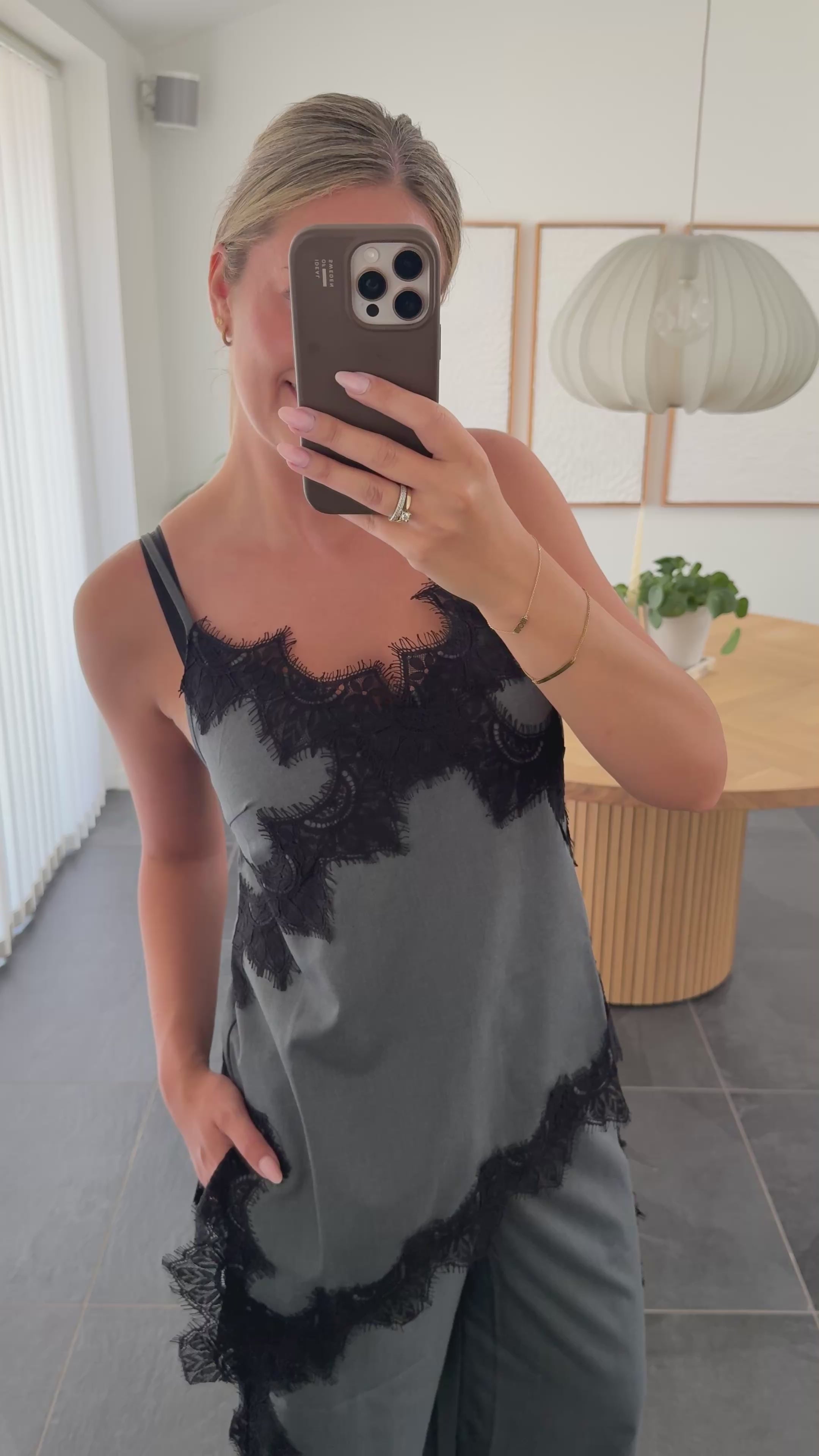 Noella Top - N-Marwetta - Charcoal Mel