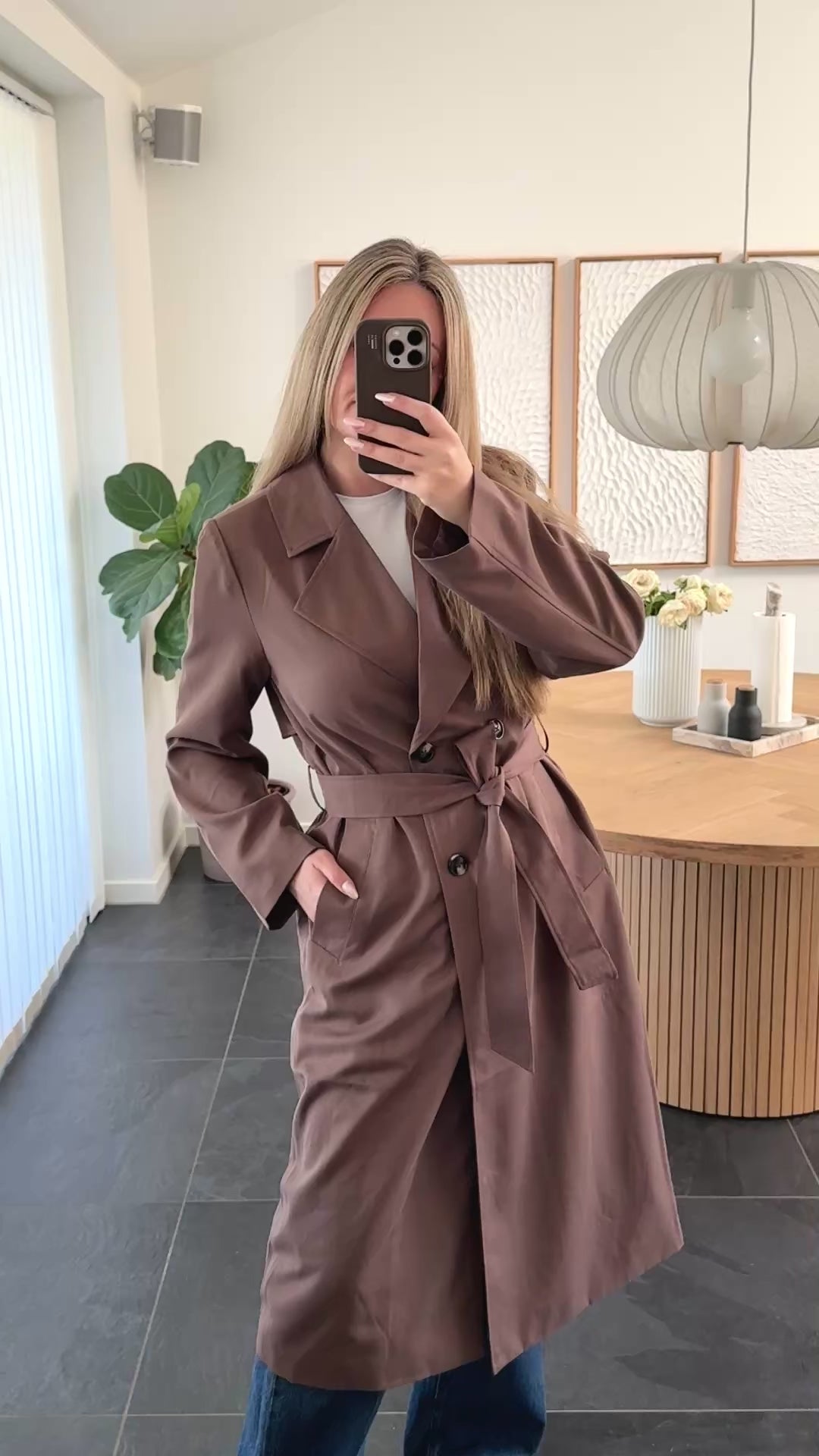 Pieces Jakke - Scarlett - Brown