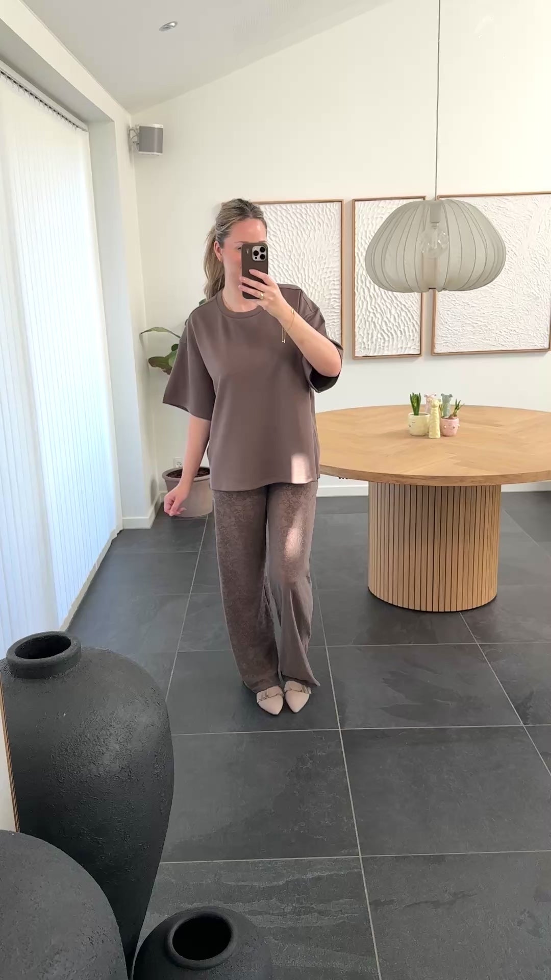 Hype The Detail Bukser - Lace pant - Brown