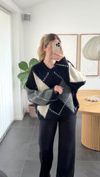 Noella Strik - Lai knit - Navy/Grey