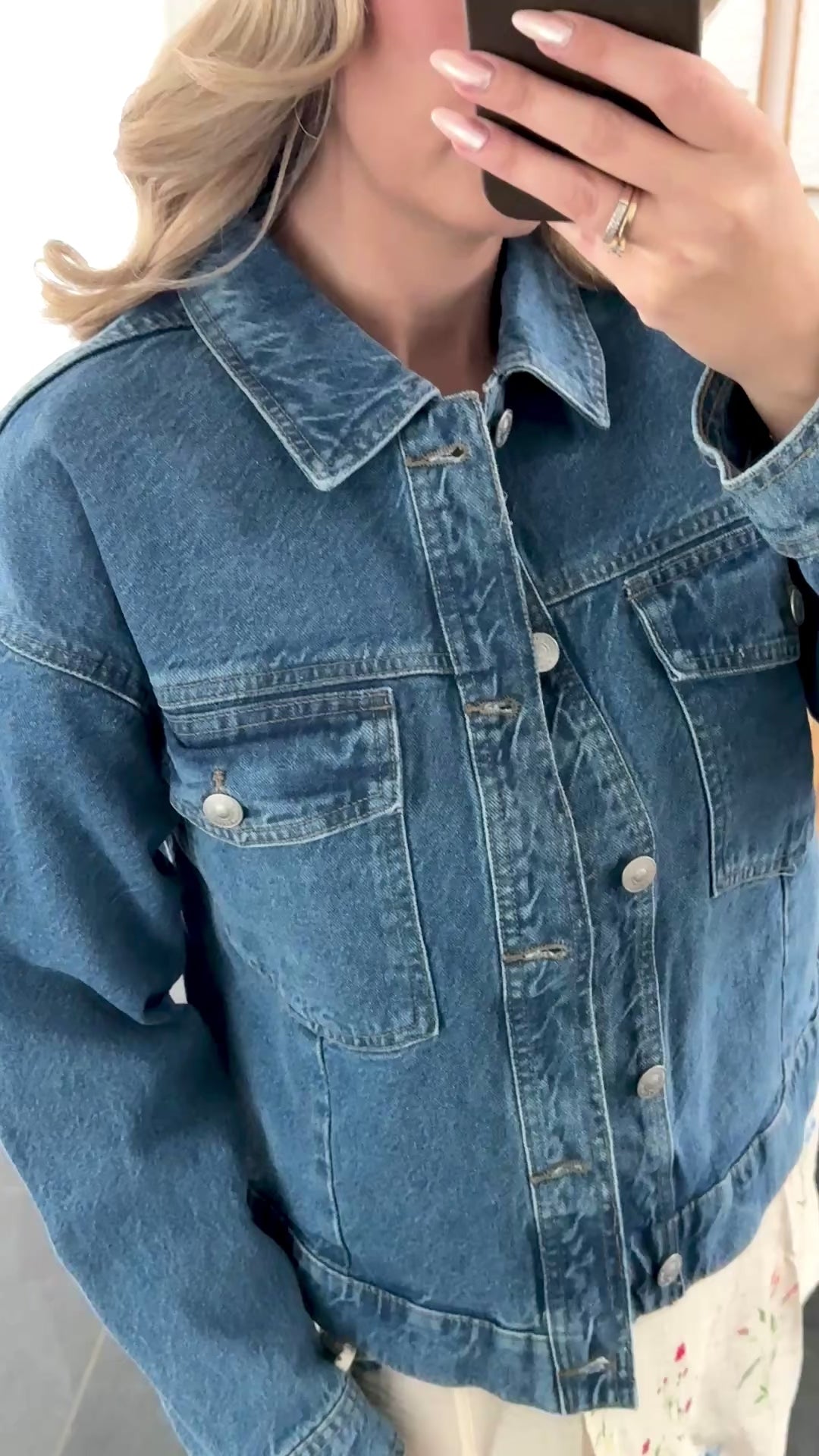 Pieces Jakke - Elma - Denim - Blue