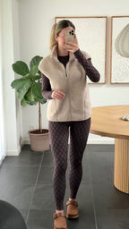 Pieces Vest - Teddy - Creme