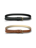 Pieces Bælter - Oline 2-pack belt - Brown/Black