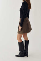 Noella Nederdel - N-Maybelle - Brown Herringbone
