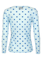 Liberte Bluse - Mesh - Lightblue Blue Dot